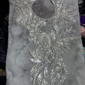 Sequin Applique Cape Lace